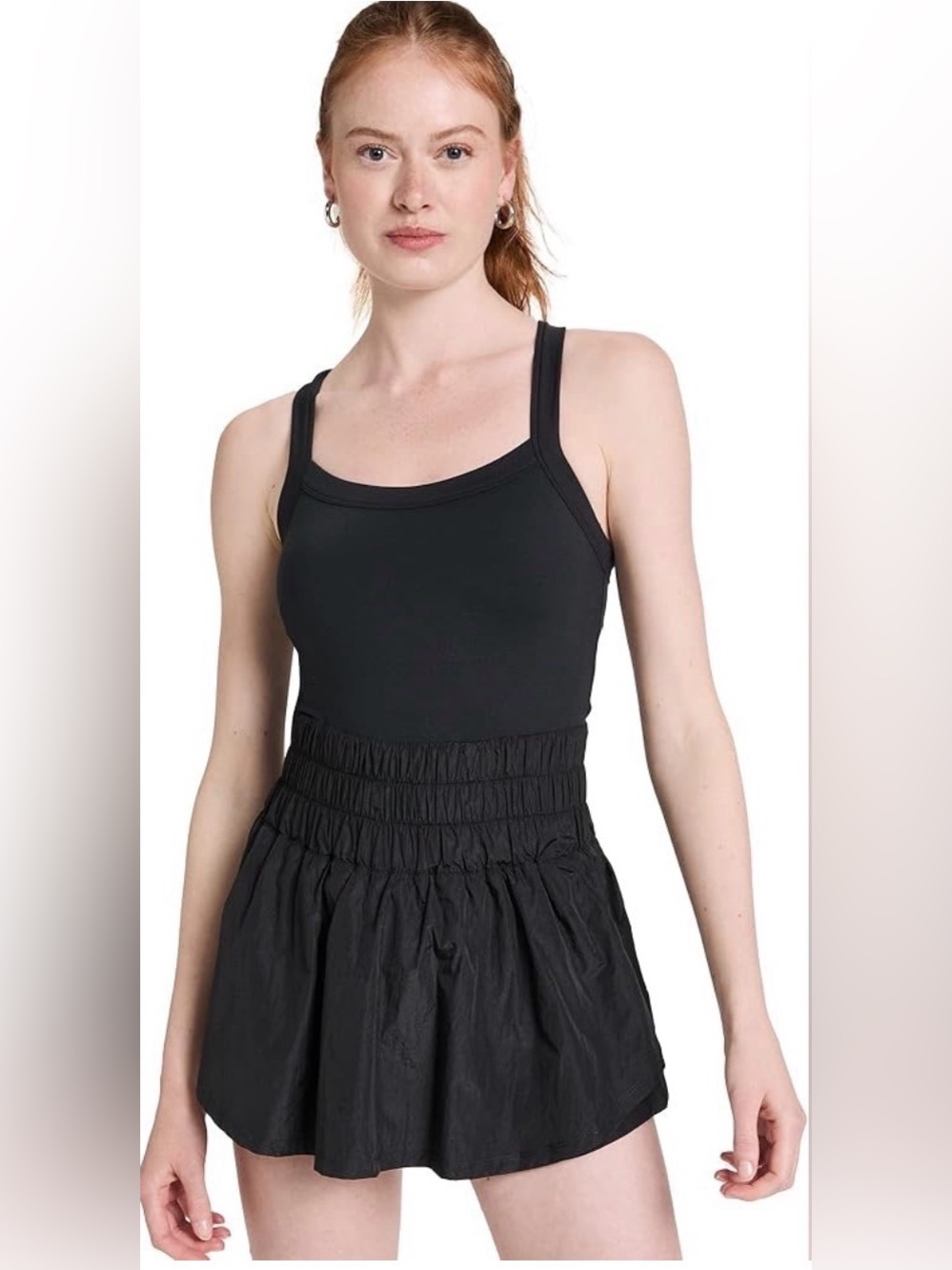 Free People The Way Home Skortsie Black